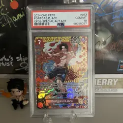 One Piece OP-08 Two Legends Portgas.D.Ace Alternate Art SP PSA 10 - Image 1