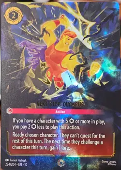 Disney Lorcana Whispers in the Well - Next Stop, Olympus Enchanted Foil #234/204 - Image 1