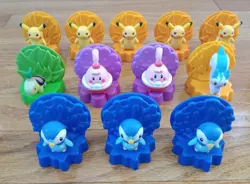 2008 Pokemon Card Holders Burger King Pikachu Pachirisu Turtwig Happiny Piplup - Image 1