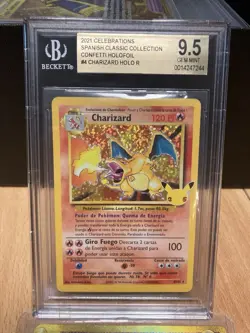 ~ESP~ SPANISH BGS 9.5 Charizard Celebrations Classic Collection Pokemon Card - Image 1