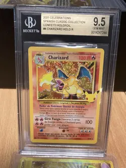 ~ESP~ SPANISH BGS 9.5 Charizard Celebrations Classic Collection Pokemon Card - Image 2