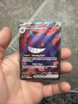 Pokemon Gengar EX TCG Full Art Ultra Rare Holo Card 193/162 Temporal Forces - Image 1