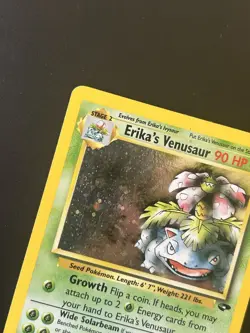Pokemon Erika's Venusaur Holo Rare TCG Card 4/132 Gym Challenge 90 HP Stage 2 - Image 2