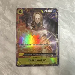 One Piece Basil Hawkins Character Card 5000 Power Foil OP10-109 - Image 1