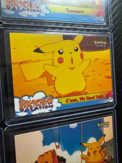 LOT OF 7 Vintage Chrome 1992-1993 Topps Pikachu's Vacation Promo Cards *BTX - Image 5