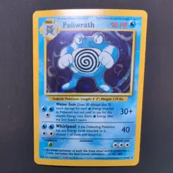 1999 Pokemon Base Set Poliwrath Holo Card 13/102 WOTC Vintage Rare - Image 1