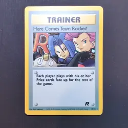 Pokemon Here Comes Team Rocket! 15/82 Team Rocket Holo Rare Trainer Card Wizards - Image 1