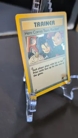 Pokemon Here Comes Team Rocket! 15/82 Team Rocket Holo Rare Trainer Card Wizards - Image 2