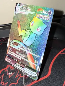 Pokemon Mew VMAX TCG Fusion Strike Secret Rare Holo Card 268/264 Rainbow NM - Image 5
