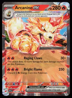 Arcanine ex 032/198 SV01: Scarlet & Violet Base Set Pokemon Card - Image 1