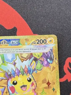Pikachu EX 247/191 Pokemon Sv08: Surging Sparks Holo Gold Hyper Rare Card ENG NM - Image 4