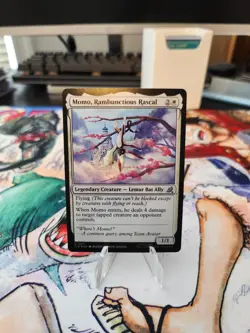 Momo, Rambunctious Rascal [Foil] #217 Magic Avatar: The Last Airbender Eternal - Image 1