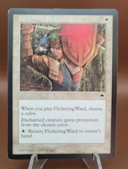 Flickering Ward x1 MTG Tempest Magic Light Play LP English - Image 1