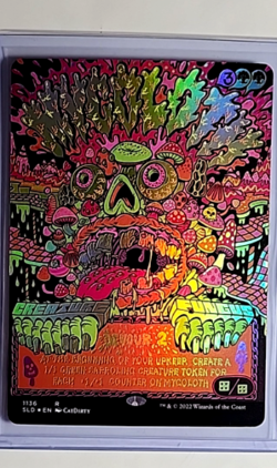 Magic The Gathering SLD Secret Lair Drop Poster Borderless Foil #1136 Mycoloth - Image 1