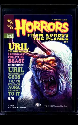 MTG Magic The Gathering Secret Lair Poster Borderless #1767 Uril the Miststalker - Image 1