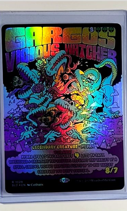 2023 MTG Magic the Gathering SLD Secret Lair Poster Foil Gargos Vicious Watcher - Image 1