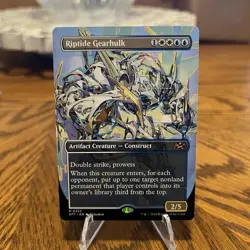 Magic The Gathering Riptide Gearhulk Borderless Aetherdrift Regular 0353 Mythic - Image 1