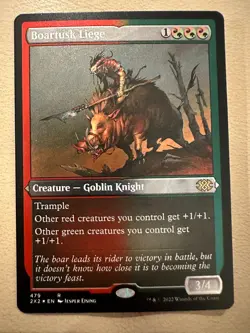 MTG - Boartusk Liege Foil Etched - Double Masters 2022 - NM - Image 1