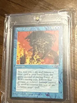 1996 Magic the Gathering Alliances Force of Will RARE in This Condition-Mint/NM - Image 1