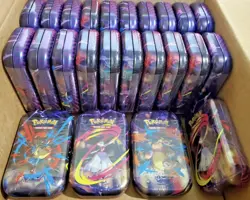 Pokemon Sealed TCG Mega Evolution Mega Heroes Mini Tins 20 LOT NEW - Image 1