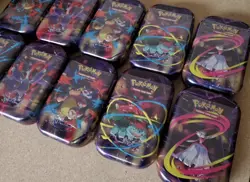 Pokemon Sealed TCG Mega Evolution Mega Heroes Mini Tins 20 LOT NEW - Image 3