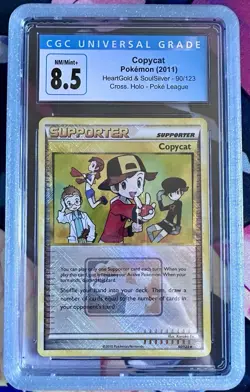 2010 Pokemon HeartGold & SoulSilver Copycat Holo Cross Hatch CGC 8.5 - Image 1