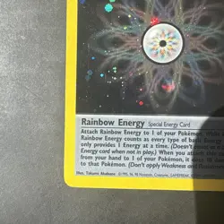 Pokemon Vintage HOLO Rare Rainbow Energy 17/82 Team Rocket WotC - Image 5