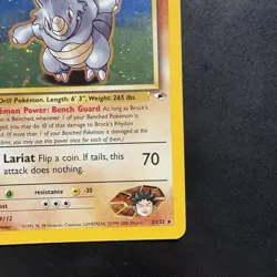 Pokemon Vintage Holo Brock's Rhydon 2/132 Gym Heroes Wotc 2000 - Image 4