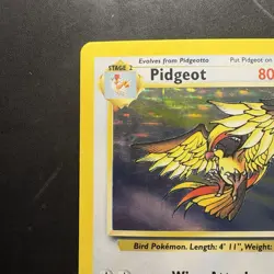 Pokemon Vintage Holo Rare Pidgeot 8/64 Jungle WotC 1999 - Image 2