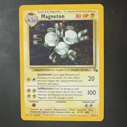 Pokemon Vintage Holo Magneton Fossil 11/62 WotC 1999 - Image 1