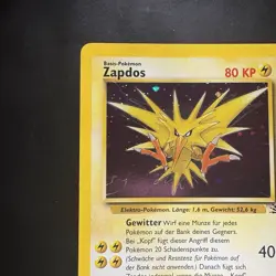 Pokemon Vintage German Holo Zapdos 15/62 Fossil Unlimited Wotc - Image 2