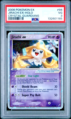PSA 3 2006 Pokemon Crystal Guardians Jirachi EX Holo Foil Rare 94/100 - Image 1
