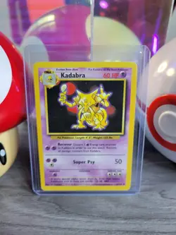 Kadabra 32/102 Pokemon TCG Base Set Unlimited Regular Uncommon MP - Image 1