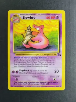 Slowbro 43/62 Pokemon TCG Fossil Unlimited Regular Uncommon LP - Image 2
