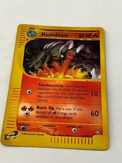 Houndoom 014/147 Aquapolis Regular Pokemon Vintage 2002 TCG - Image 1