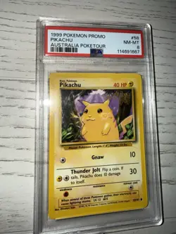1999 Pokemon Promo #58 Pikachu – Australia PokeTour – PSA 8 (NM-MT) - Image 4