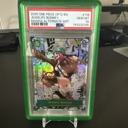 One Piece 2025 OP12 JEWELRY BONNEY Manga Alternate Art #OP12-118 PSA 10 GEM MINT - Image 1