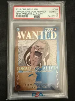 One Piece Donquixote Doflamingo Wanted SP ST03-009 OP03 Japanese PSA 10 - Image 1