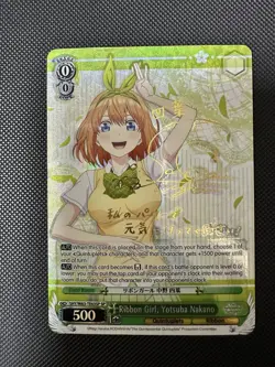 Weiss Schwarz English SP Yotsuba Nakano Ribbon Girl 5HY/W83-TE63SP - Image 1