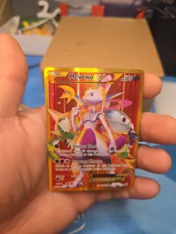 Pokemon Mewtwo EX TCG Full Art Holo Rare Card Breakthrough-Secret 164/162 - Image 5