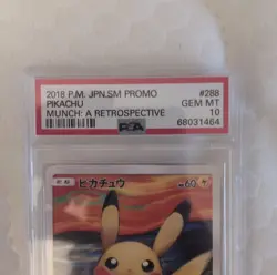 Pokemon Pikachu Munch: A Retrospective Promo #288 2018 PSA 10 Japanese Card - Image 3