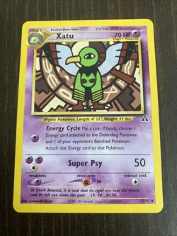 Xatu 52/75 Neo Discovery Rare Vintage Pokemon Card Xato - Image 1