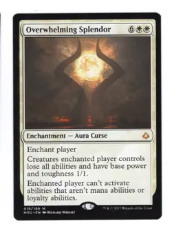 Hour of Devastation Overwhelming Splendor MTG Magic NM 019/199 White Mythic Card - Image 1