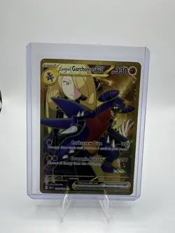 Pokemon TCG Cynthia's Garchomp ex 241/182 Sv10 Destined Rivals Holo EX Card - Image 1