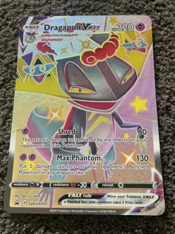 Pokemon Dragapult VMAX SWSH097 Holo Black Star Promo Jumbo Card NM/M - Image 1