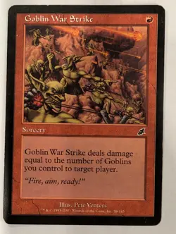 Goblin War Strike - Scourge - Magic the Gathering MTG Nice! - Image 1