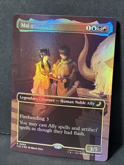 MTG Avatar Mai and Zuko TLE 0068 Borderless Foil Rare - Image 1
