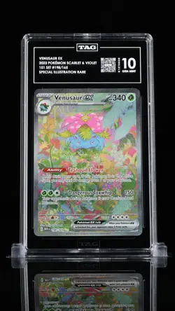 TAG 10 Venusaur EX 2023 Pokemon Scarlet & Violet 151 Set #198/165 SIR - Image 1