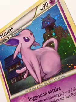 Carte Pokemon Mentali 2/90 Rare Holo Cosmos HS Indomptable FR Etat GOOD+ - Image 2