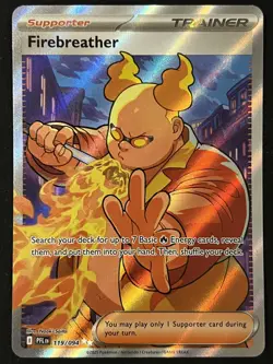Pokemon TCG Firebreather 119/094 Ultra Rare - Phantasmal Flames - Pack Fresh ✅#1 - Image 1